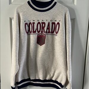 Purgatory Colorado Crewneck Sweater - Cream and Black
